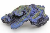 Sparkling Azurite Crystal Cluster - China #215849-3